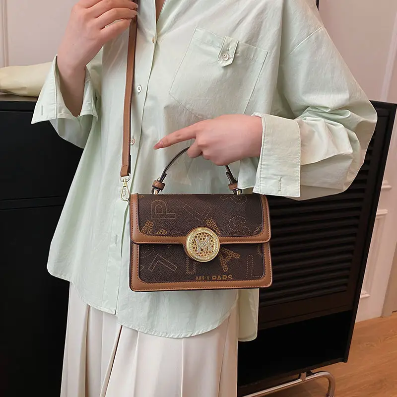 2023 New Fashion Versatile High Grade Printed Commuter Small Square Bag Handbag Single Shoulder Oblique Straddle Bag