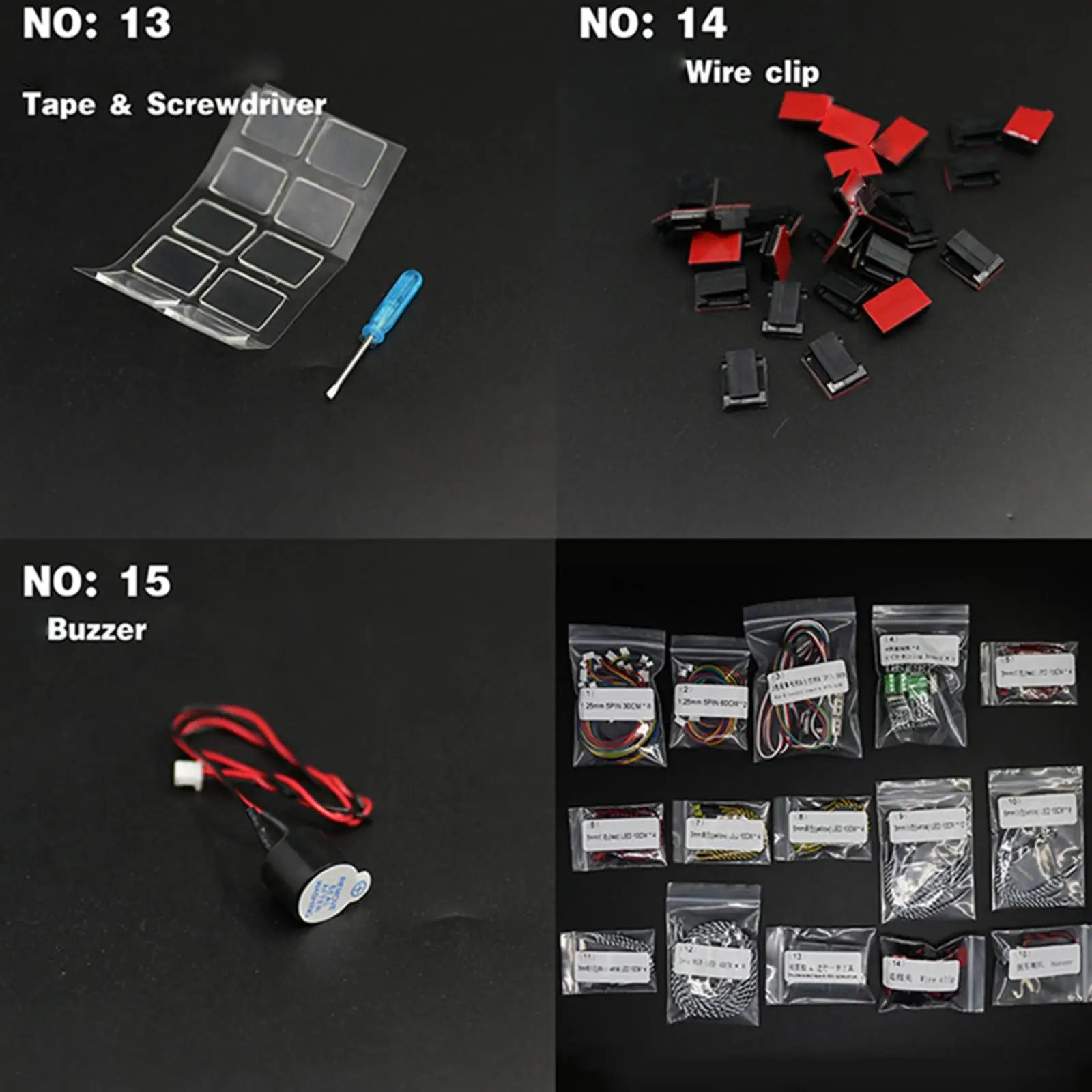

1:14 Scale RC LED Lights Light System Group for Tamiya RC Buggy Parts Replacement DIY Accs