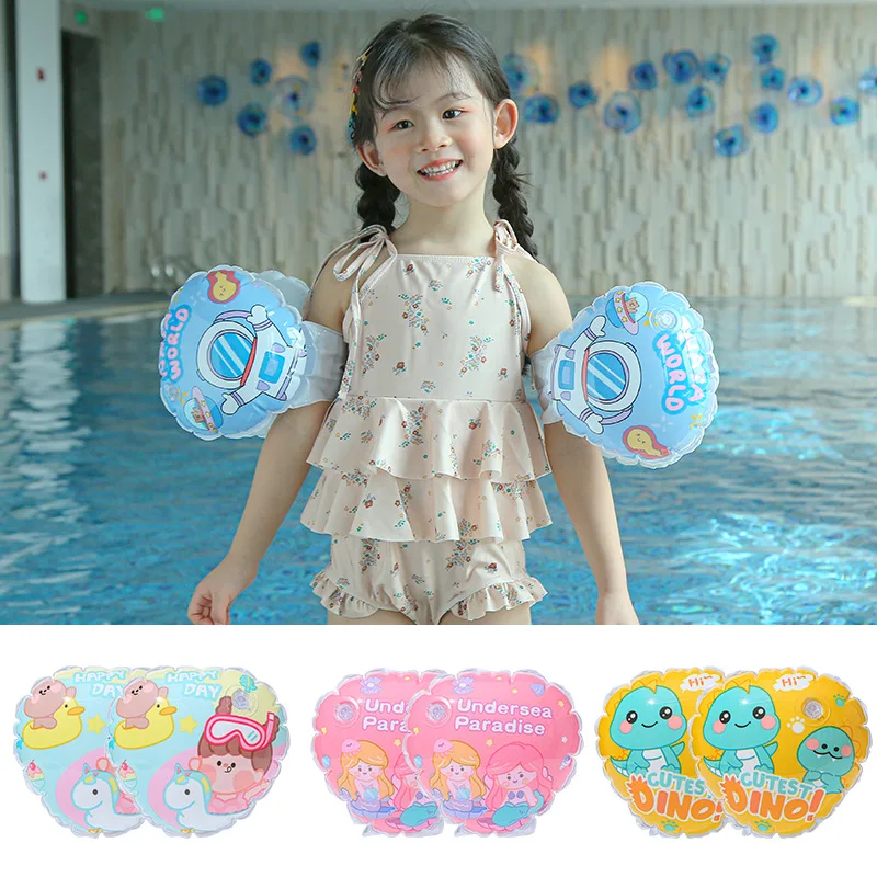 

Pool Buoys Armbands with Buckle Infant Baby Floats Swimming Ring Inflatable Circle Water Sleeve Learn Swimming Pool Toys