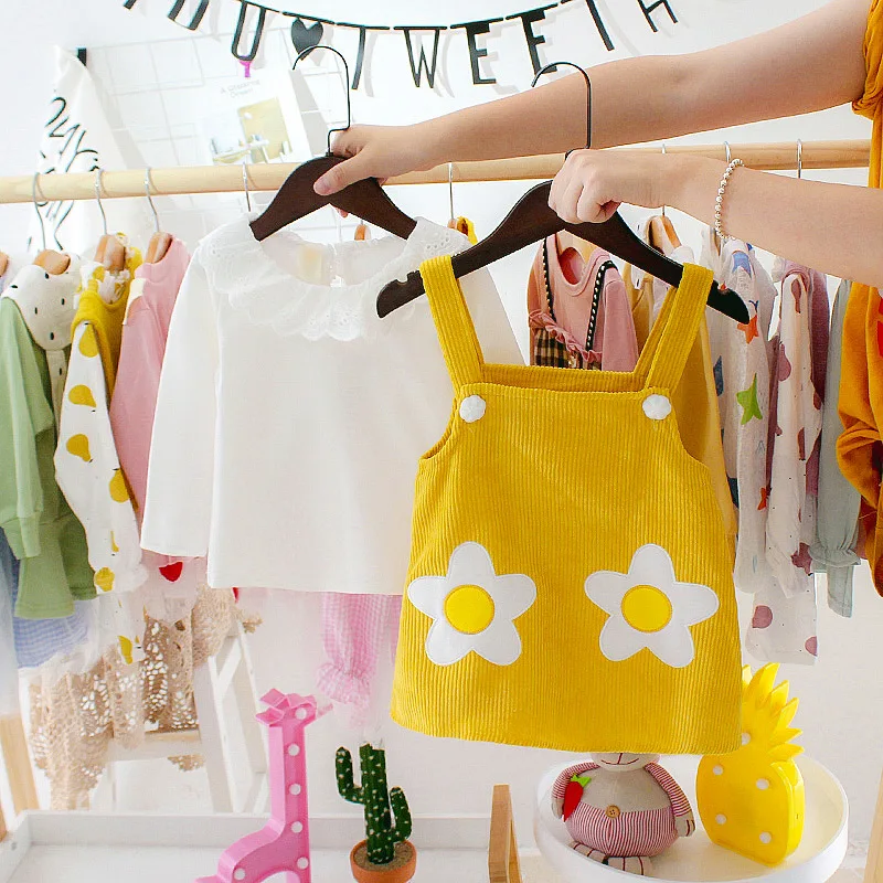 Женская одежда для маленьких девочек пуловер с кукольным воротником блузка +