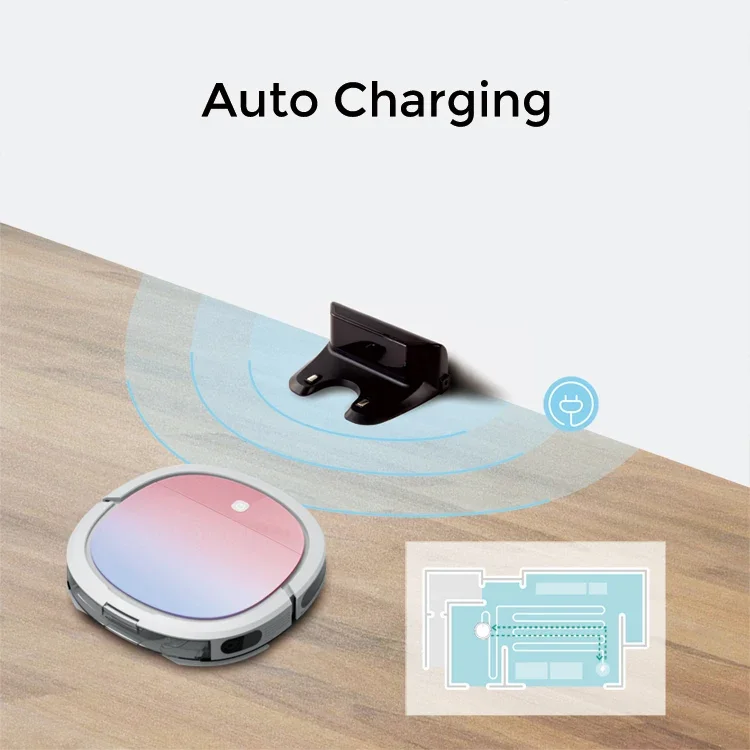 Klinsmann Мощность всасывания Wi-Fi Соединение Самозарядка Супертонкий уборщик