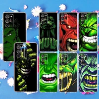 marvel super hulk art for samsung s21 plus s20 fe a52 a12 5g a8 a7 a6 a5 j4 j5 j6 j7 j8 2018 2017 transparent phone case