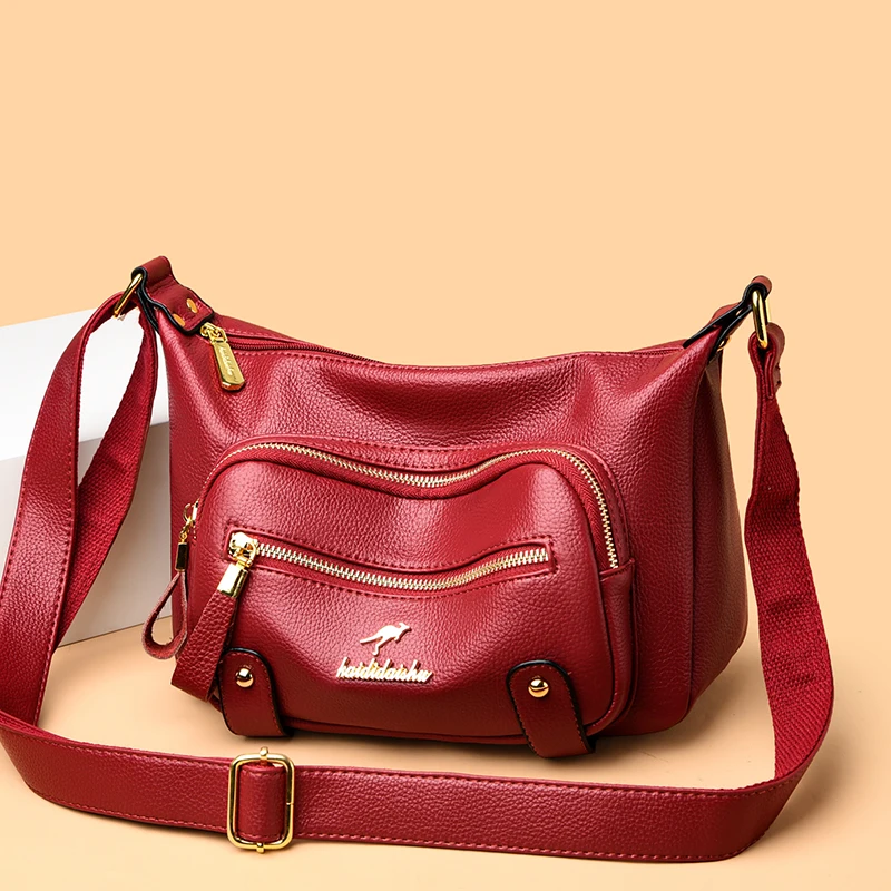 Фото Женские сумки 2025 Sac A Main высокого качества из мягкой кожи, роскошные кошельки и сумки, женские сумки, дизайнерские женские сумки через плечо для №4