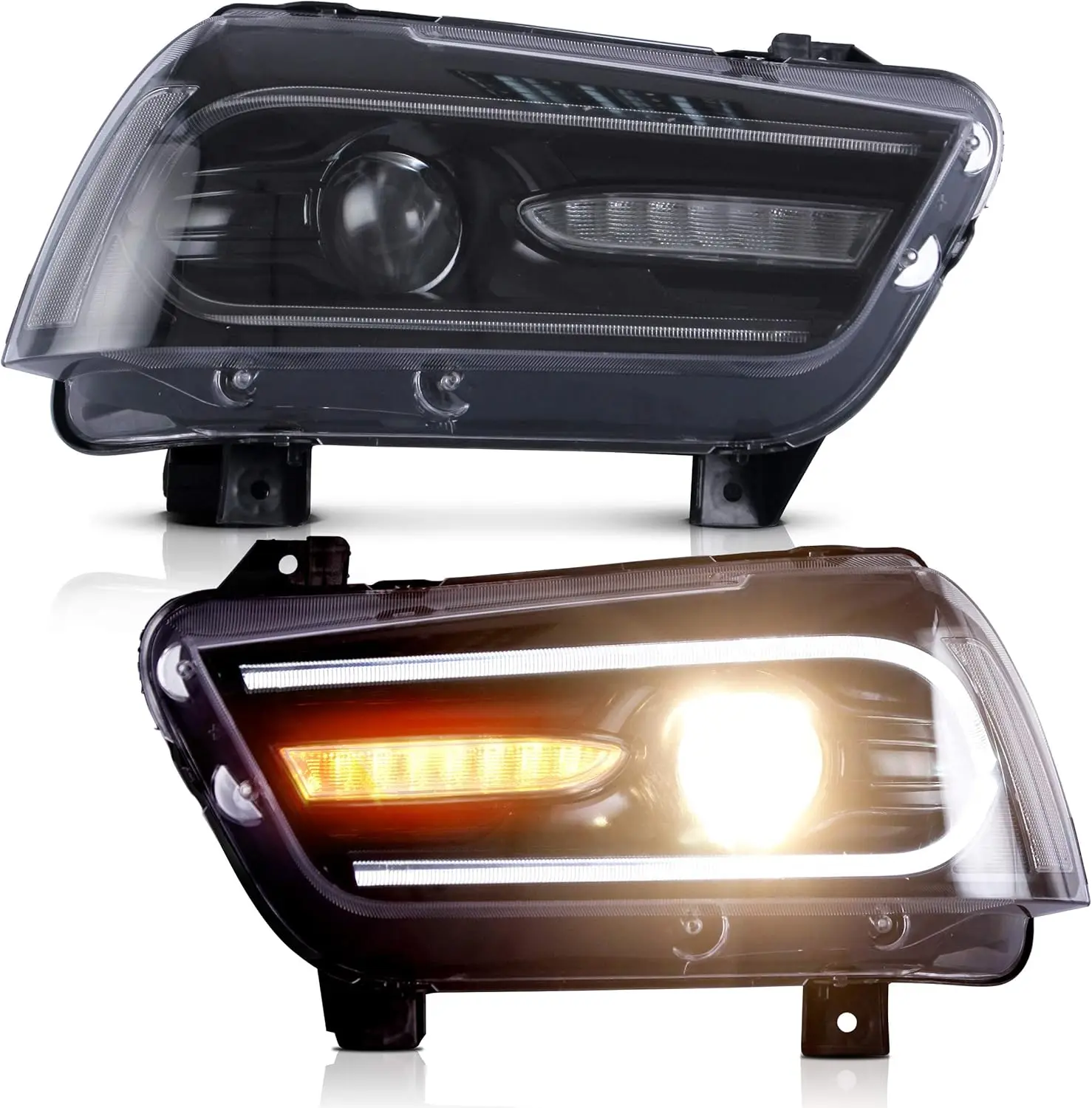 Фара в сборе подходит для Dodge Charger 2011 2012 2013 2014 (не SE) головная фара с DRL