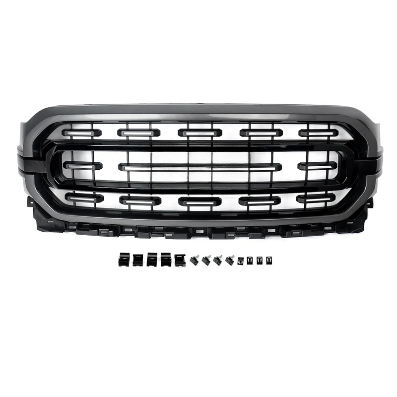 Фото Решетка радиатора XTL Style Carbonized Gray M7 для F-150 2021-2023 №3