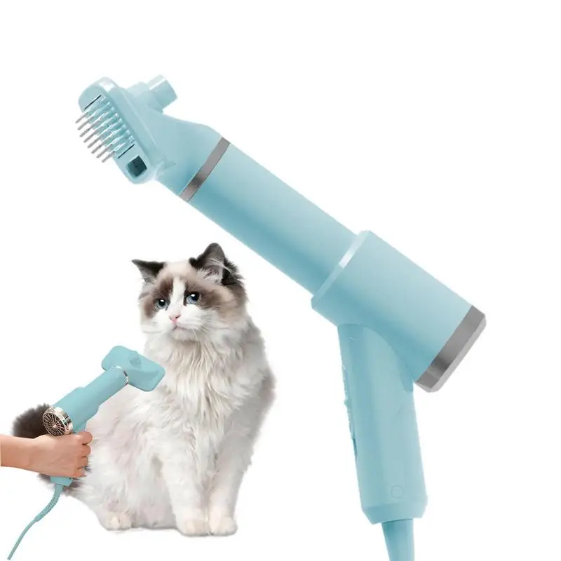 

Dog Dryer Brush 2 In 1 Pet Dog Quiet Hair Dryers Pet Grooming Furry Drying Puppy Fur Blower Adjustable Temperature Dog Supplies