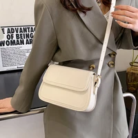 fashion white shoulder bags for women luxury pu leather crossbody bag exquisite ladies messenger bag small flap design handbags