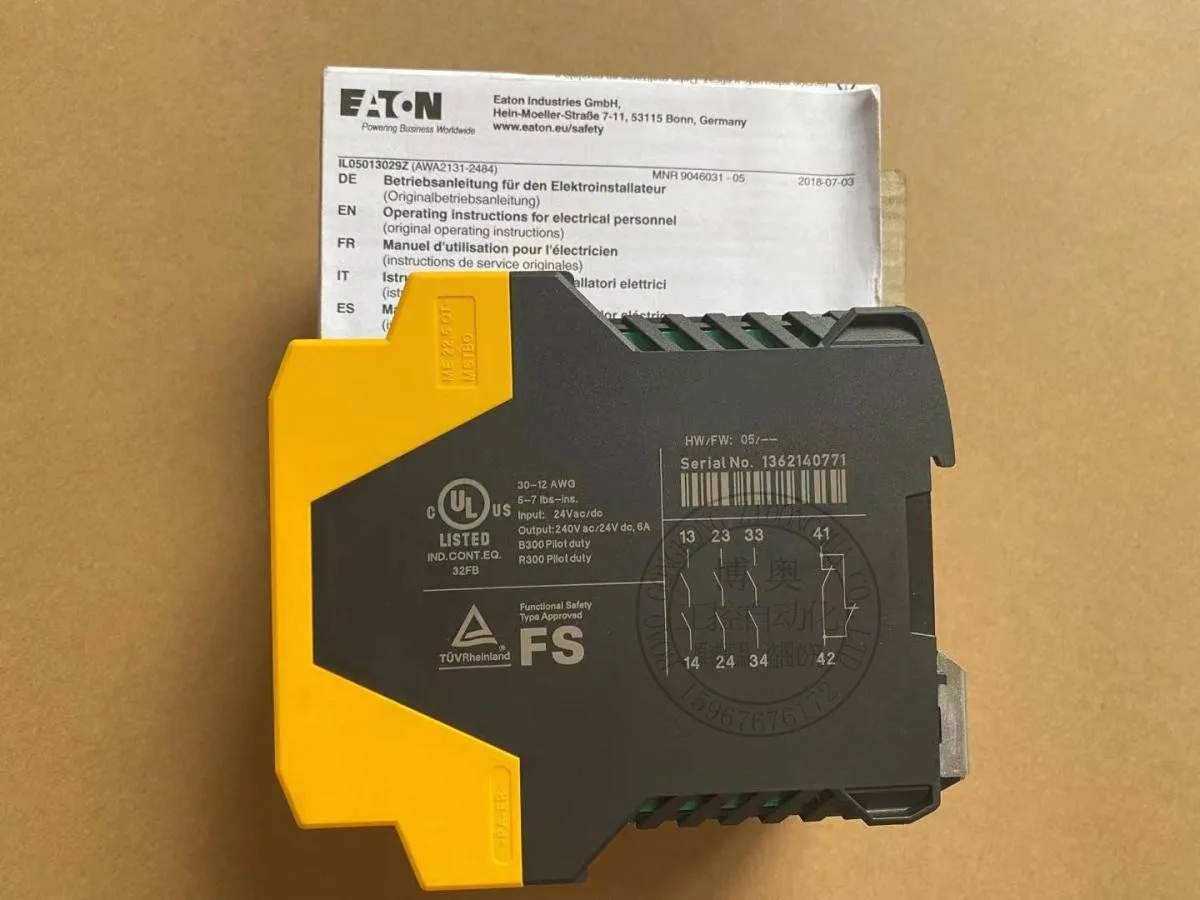 Оригинальное импортное реле безопасности MOELLER Eaton Muller ESR5-NO-31-24VAC-DC в наличии