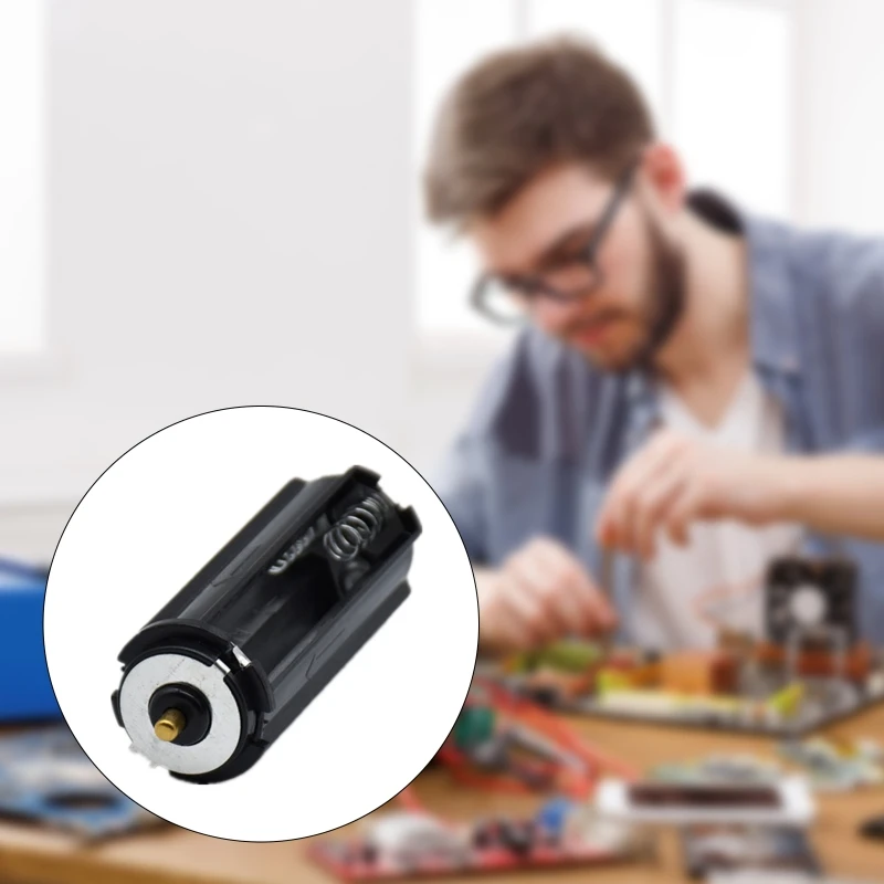 

Черный цилиндрический пластиковый держатель аккумулятора для светодиодного фонарика AAA