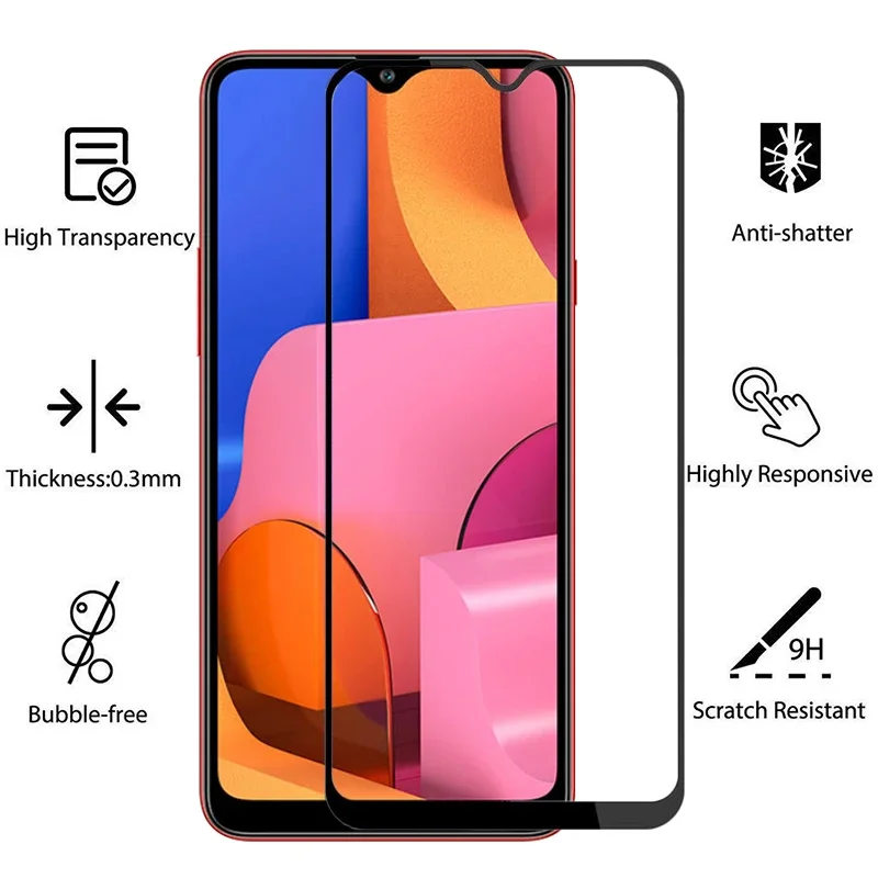 Защитный чехол из закаленного стекла 9d для samsung a20s на galaxy a 20s 20 a20 s защитная сумка