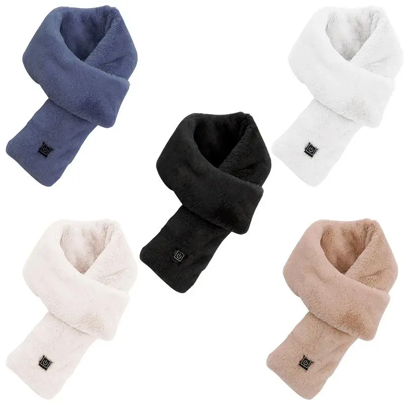 

Electric Heating Scarf USB Rechargeable Soft Three-gear Temperature Control 3-speed Neck Wrap Warmer For Outside Women Men