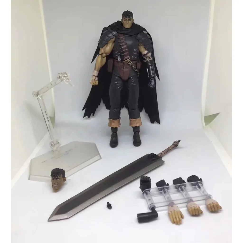 Фото Игровая фигурка Berserk Figma 359 #   Фигурка аниме-персонажа Гатса, версия «Черный мечоносец», Repoint Edition №4