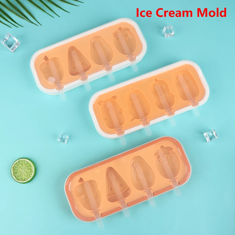 

Ice Cream Mold Household Ice Cream Popsicle Ice Cream Popsicle Cheese Stick Model Children's Food Grade Silicone Ice Cream