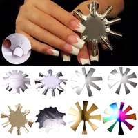 steel french tip cutter nail tool easy smile v line shape tips manicure edge trimmer acrylic french nail tips