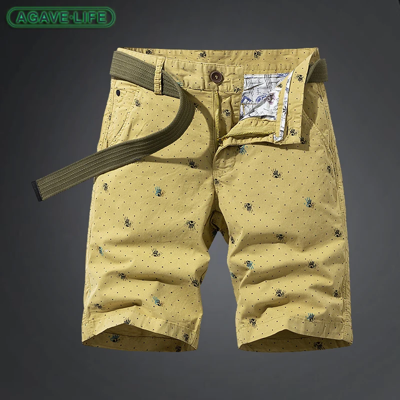 

Summer Sports Cargo Shorts Men's New Korean Straight Short Pants For Male Casual Printing Outdoor Beach Sport Men Short Trousers