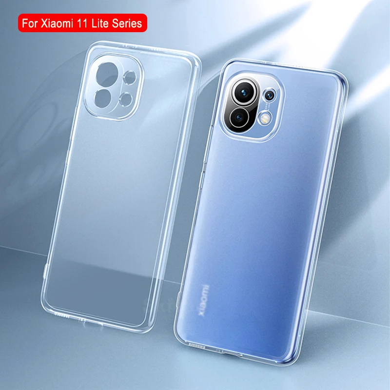 

Soft TPU Clear Phone Case for Xiaomi Mi 11 Lite NE 5G 11i HyperCharge Transparent Silicone Ultra Thin Cover Fundas Xiomi Plain
