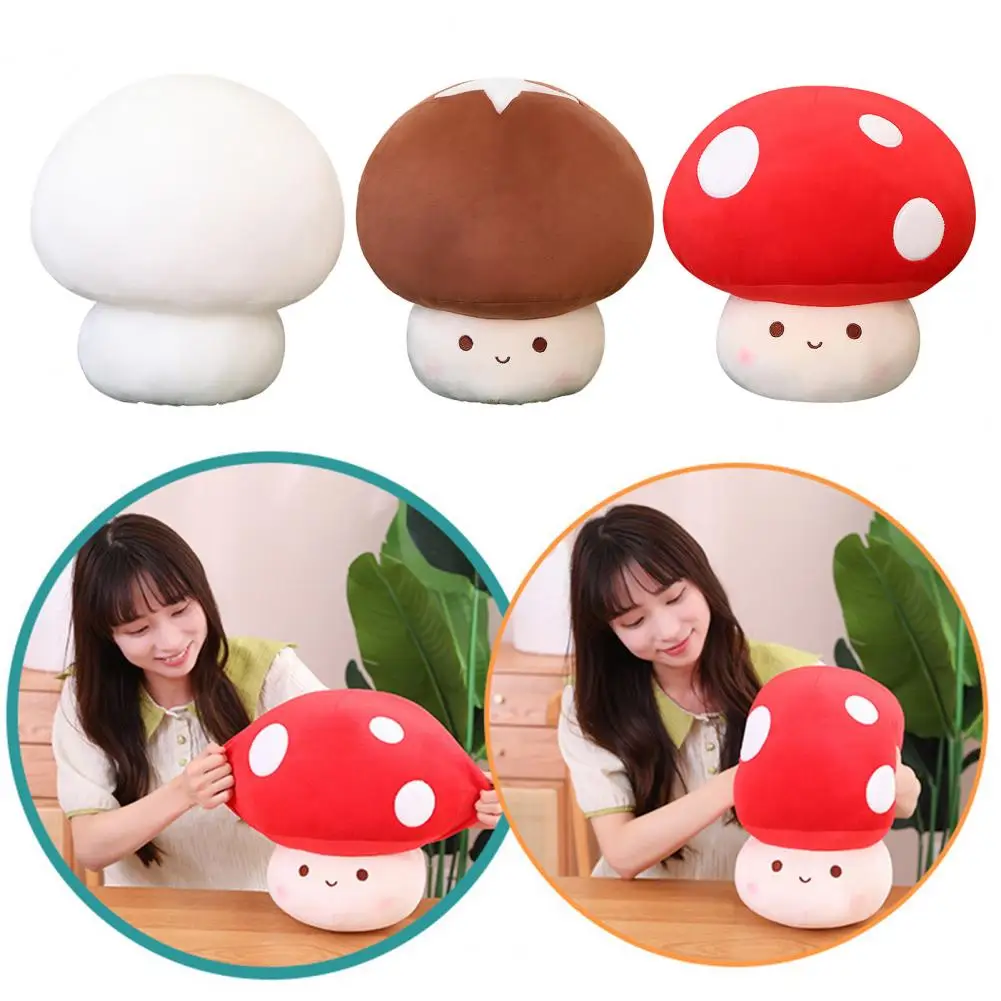 

Lovely Comfortable Touch Soft Texture Cute Mushroom Stuffed Pillow Household Accessory Stuffed Pillow Stuffed Toy