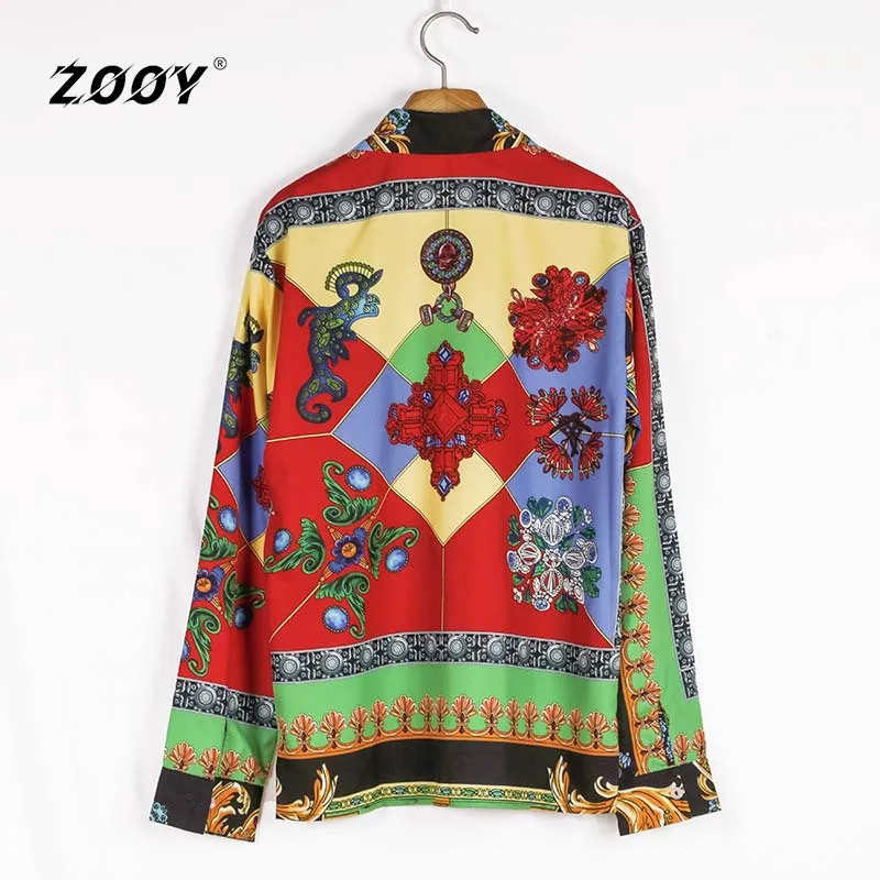 Men Blouses Man Flower Shirt Fashion Printed Long Sleeve Shirt Casual Vintage All Match Holiday Style Top Chemise Fleur Homme