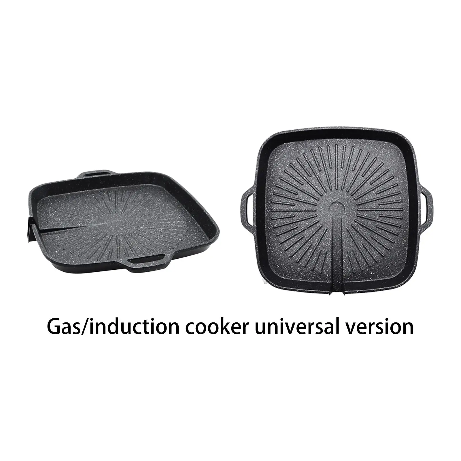 

Korean Maifan Stone Barbecue Plate Non Stick Square Griddle Pan for Meat