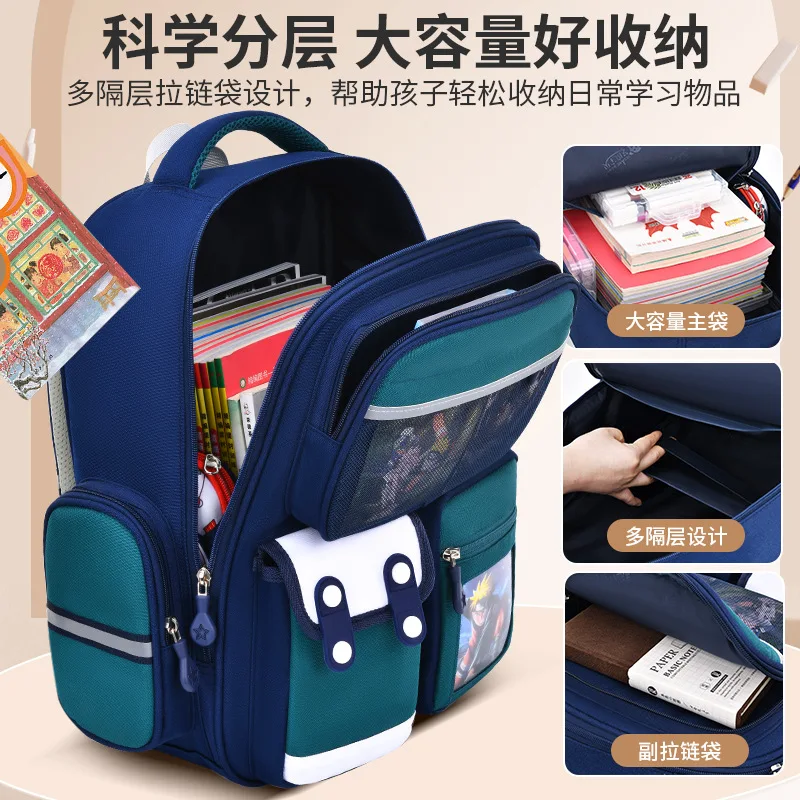 Large Capacity School Bag Senior Grade 1-3-6 Mochilas for Boys Primary Children Bag Pack Middle School Fashion Student Backpacks