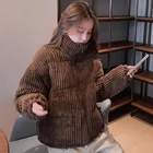 Зимняя плотная теплая куртка Lucyever 2021, Женская Вельветовая парка с воротником-стойкой в Корейском стиле, короткие пальто розового и синего цвета на хлопковой подкладке