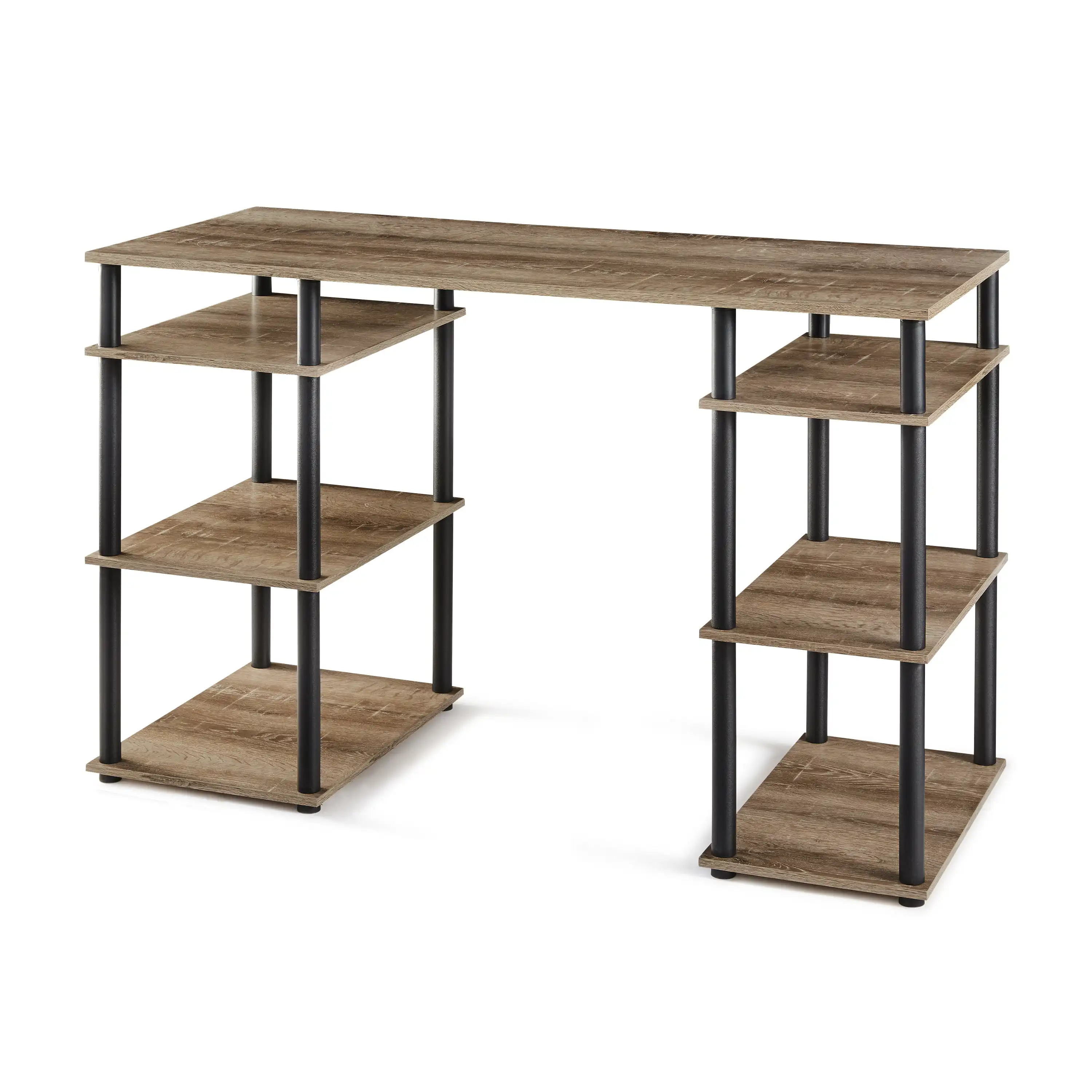 

Mainstays No Tools Computer Desk, Rustic Brown