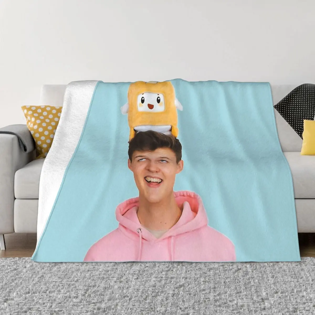 

Квадратная коробка для куклы Lankybox, мягкая фланелевая декоративная квадратная кукла, портативное домашнее покрывало