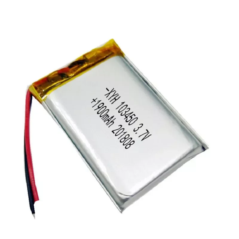 

3.7V 1900mah lipo polymer lithium rechargeable battery for MP3 GPS navigator DVD recorder headset e-book camera