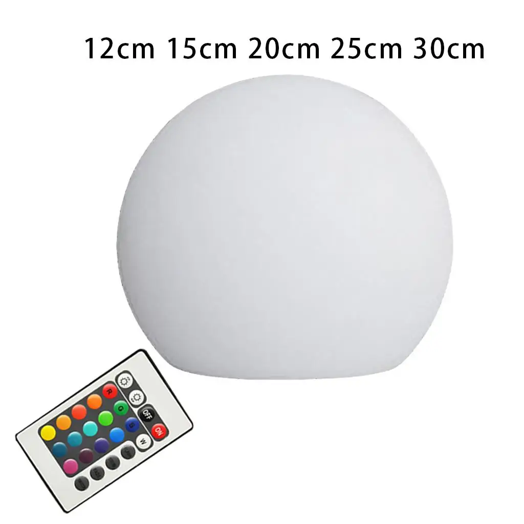 

LED Vibrant Light Ball 8 Adjustable Brightness 4 Lighting Modes Globe Lawn Lamps Floating Pool Light for Party Bar Home Decor