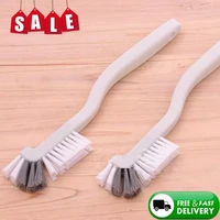 hot kitchen cleaning brush bathroom cleaning accessories portable brush corner brush 1pcs bending handle scrubber curved