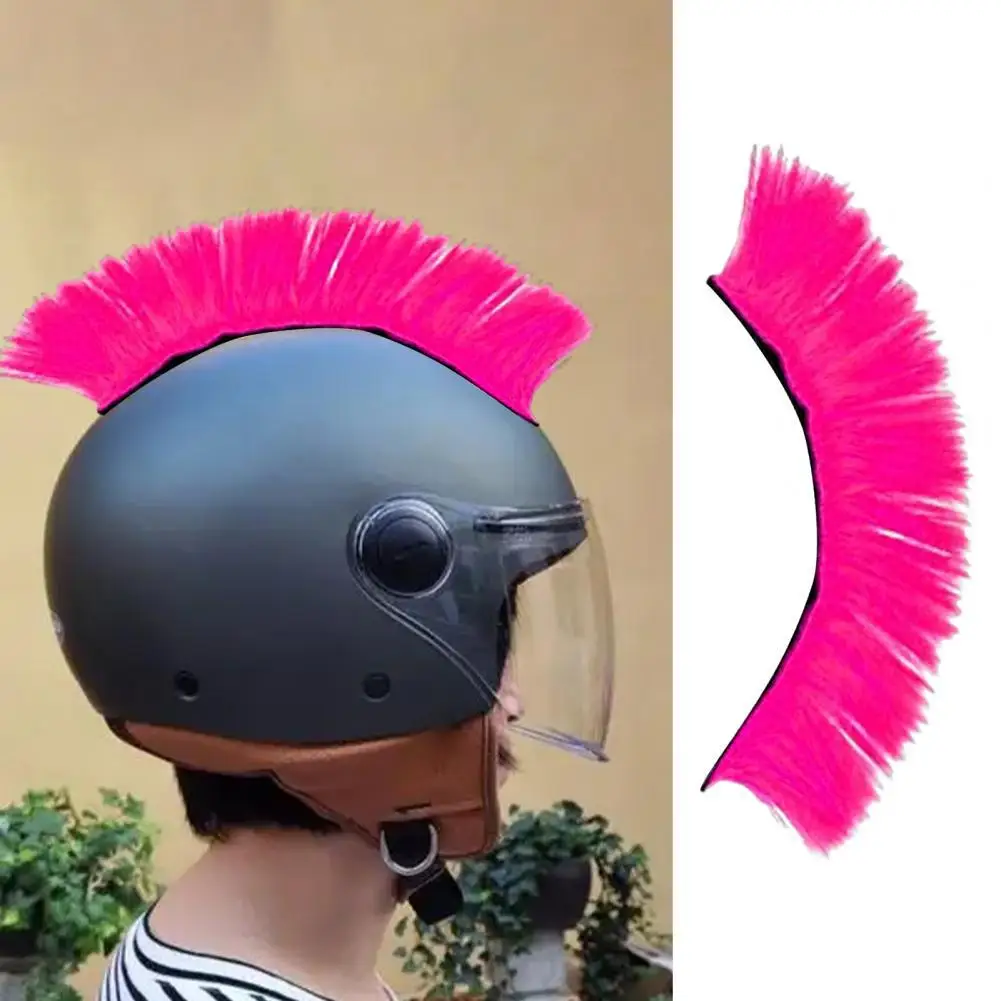 

Cuttable Helmet Wig Detachable High Temperature Silk Bright Color Helmet Mohawk Helmet Supplies