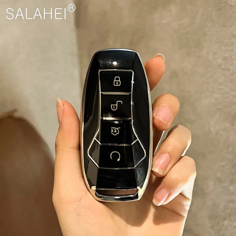 

Чехол для автомобильного ключа из ТПУ, защитный чехол-держатель, брелок для BYD Song PRO Han EV Max Tang DM Qin PLUS Yuan Dolphin Atto 3, аксессуары