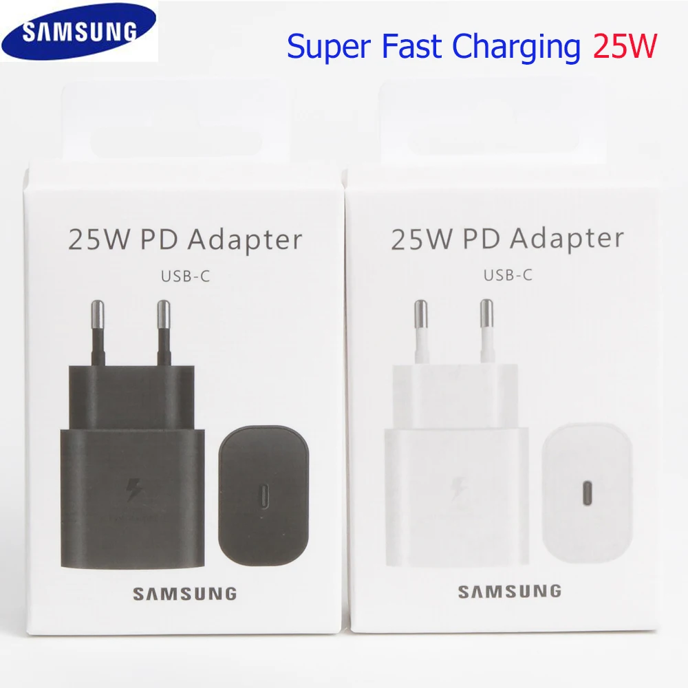 

Original Samsung Galaxy Usb Type C Pd 25W EU Charger Fast Charge Cable For S21 S21+ S20 FE Note 20 Ultra 10 10+ M51 A71 A52