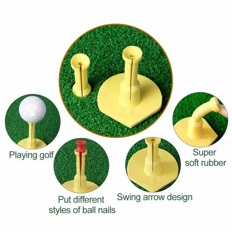 

Резиновые для гольфа резиновый мяч для гольфа с регулируемой высотой, подходит для тренировок по гольфу, подходит для различных стилей мяче...