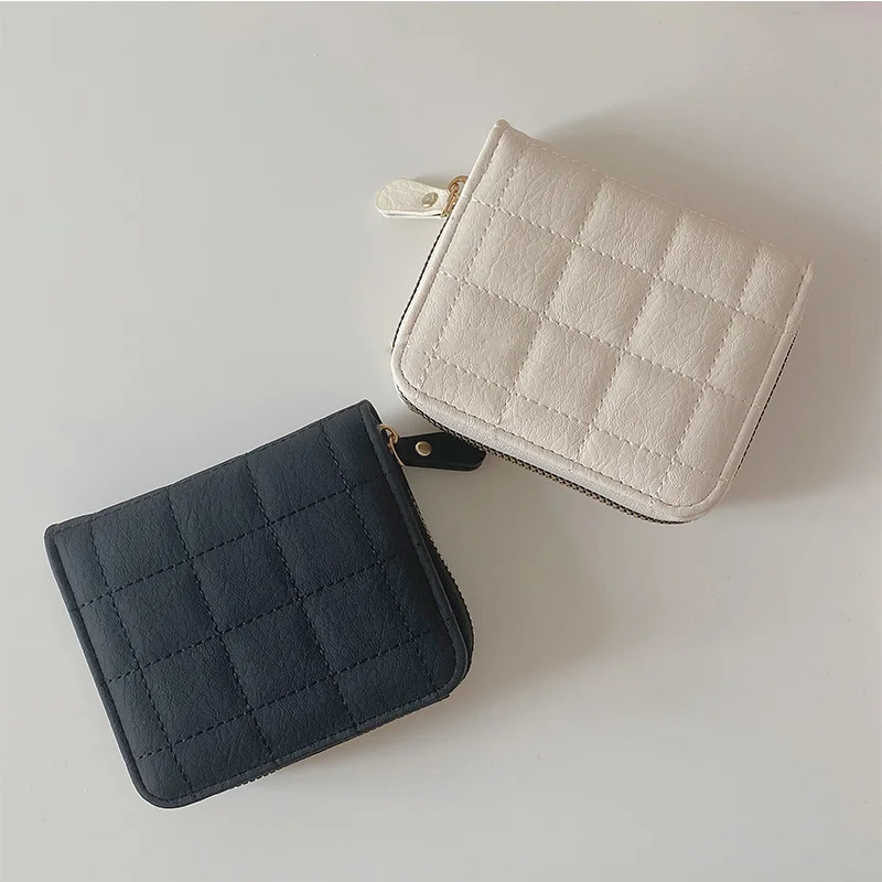 Ins Wind Retro Female Models Small Exquisite Simple Mini College Students Simple Money Clip Minimalist Small Wallet