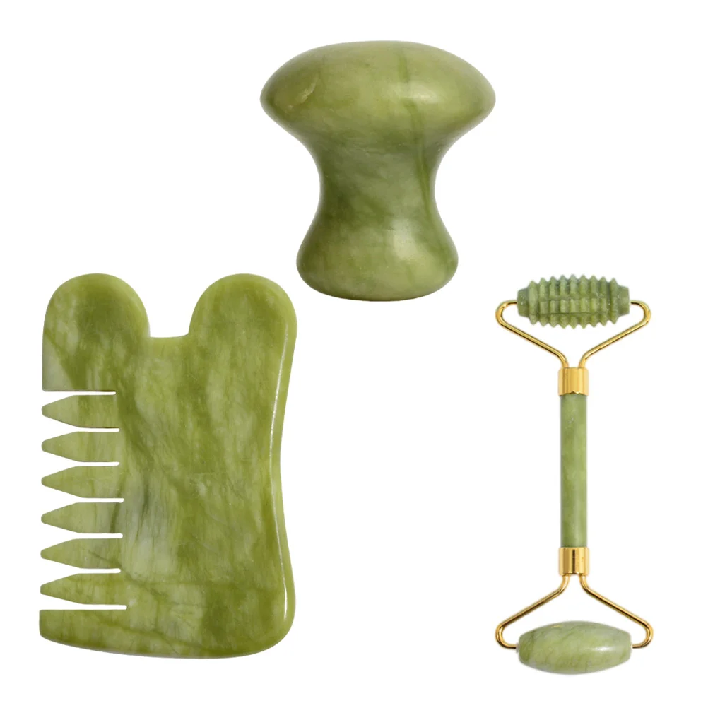 

1 Set of Skin Massager Facial Body Massager Facial Massager Jade Comb for Face Salon Home Body
