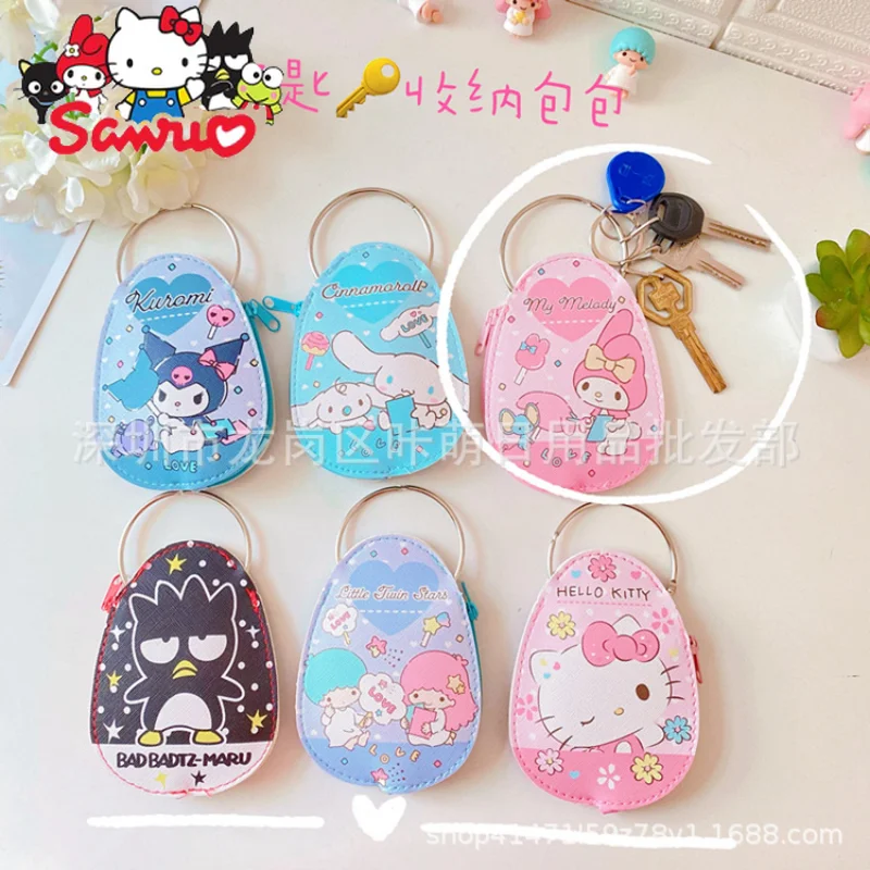 

Sanrio Melody Kuromi Hello Kitty Cinnamoroll почтовый мультяшный брелок для ключей кошелек для монет брелок для ключей сумка с подвеской детский маленький кошелек