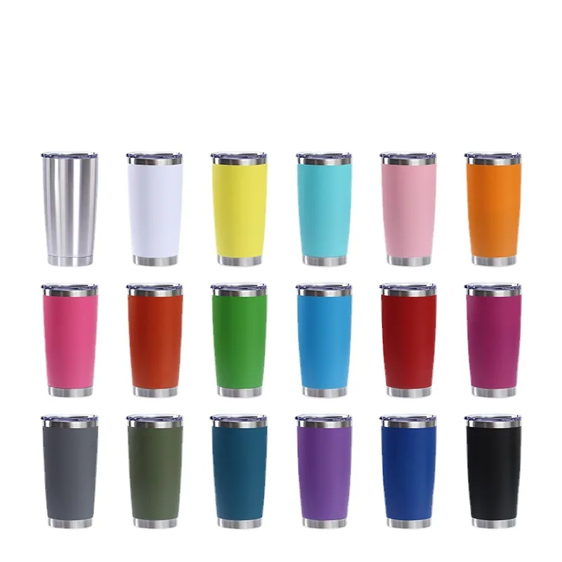 

Пластиковая Автомобильная чашка с распылителем, 20 унций, пивная чашка Bingba, двухслойная Автомобильная изоляционная чашка из нержавеющей ста...