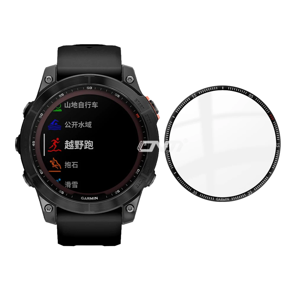 20D Защита экрана для Garmin Fenix 7 7S 7X 6 Pro Sapphire / Epix Смарт-часы Полное покрытие мягкая