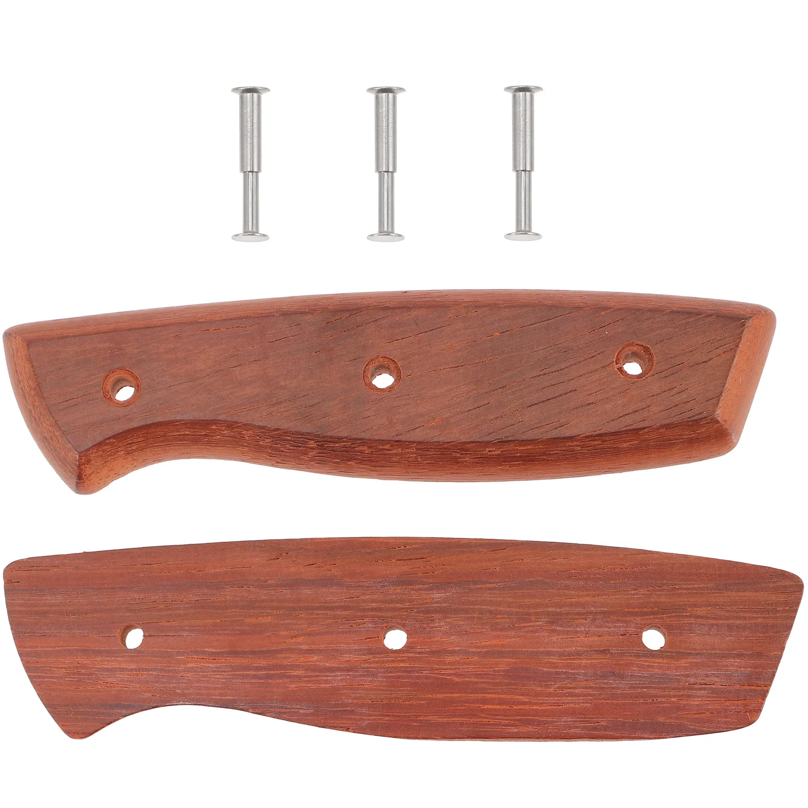 

1 Set of Kitchen Wood Handle Practical Handle Grip for Chef Replacement Handle