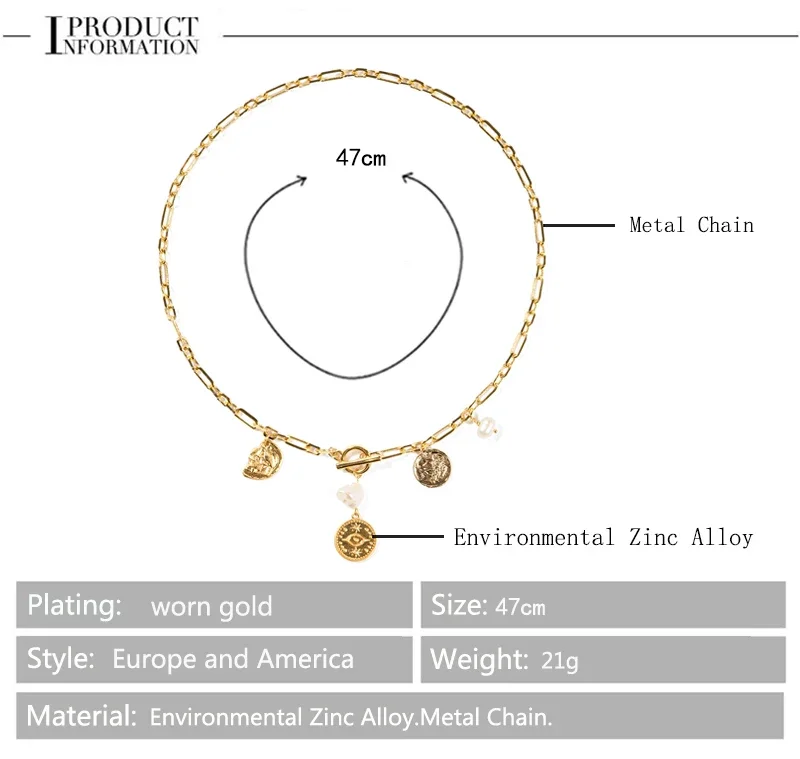 Винтажное ожерелье с жемчугом в стиле барокко