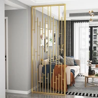 modern stainless steel screen living room simple and light luxury entrance hall decorative art partition customization