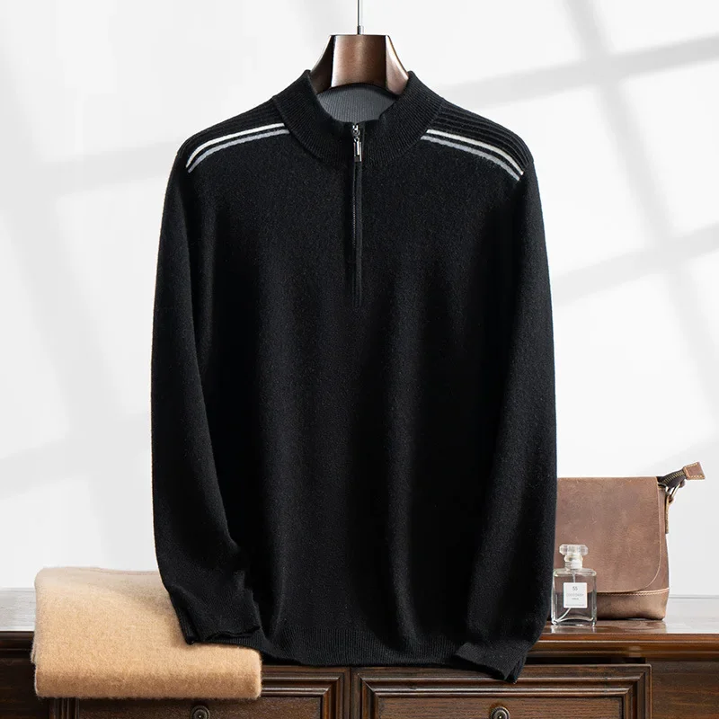 Осень/зима 2023 новый мужской флисовый свитер на молнии свободный крой