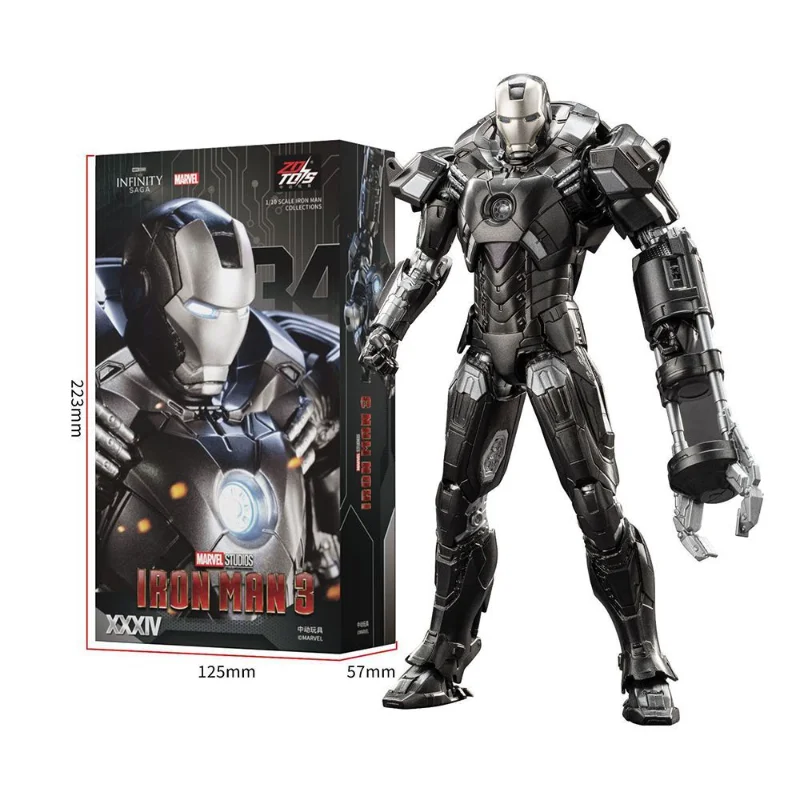 Фото Игрушка-фигурка Zhongdong Toys: Оригинальная подвижная модель Железного Человека Marvel Avengers MK34 №2