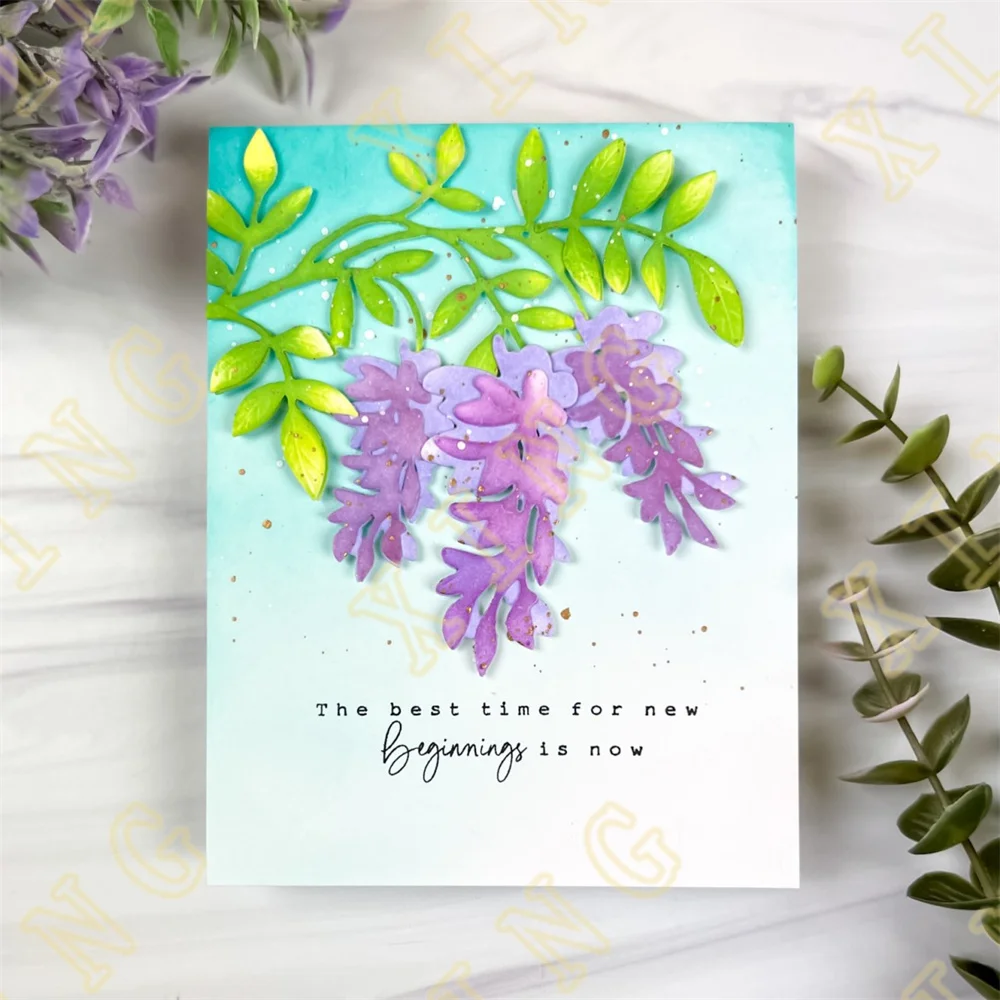 Металлические Вырубные штампы из глицинии Новое поступление 2024 вырезанные серия