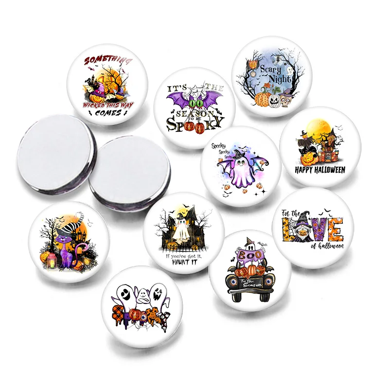 

Хэллоуин круглая фотография Кабошон 12 мм/20 мм/25 мм демонстрация Плоская задняя поверхность изготовление линз S7580