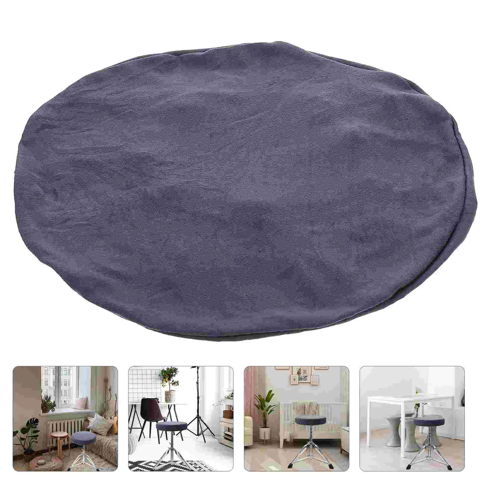 

Chair Stool Cover Covers Bar Round Dining Cushion Slipcovers Slipcover Removable Elastic Protector Stretchable Stretch Office