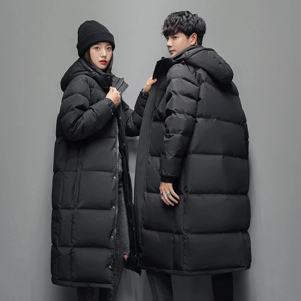 -30 Degrees Winter Hot Thicken Men's Down Jackets 2021 New Warm Parka Men Women Casual White Duck Down Coat Winter Snow Overcoat