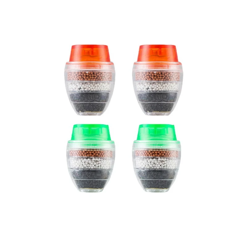 

Water Tap Filter Kitchen Tap Filtration Activated Carbon Removes Chlorine Fluoride Hard Water Softener Orange+Green