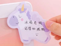 unicorn horse self adhesive sticky notes cute memo pad office diy decoration notepad school stationery supplies small messgage